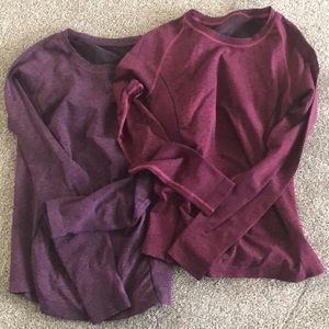 Zella long sleeve “seamless” workout tops